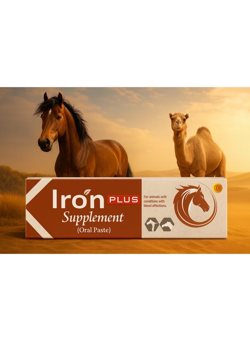 Iron Plus Supplement - Oral Paste - for Horses & Camels suffering from anemia